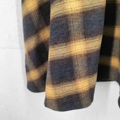 バナナリパブリック BANANA REPUBLIC オンブレチェック バンドカラーワンピース レディース import:XS