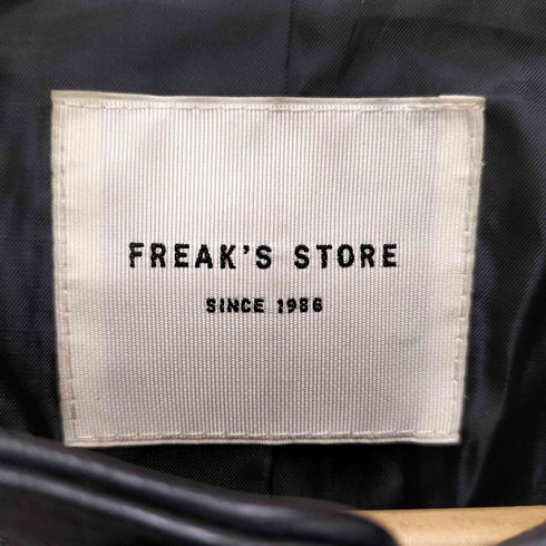 フリークスストア FREAKS STORE ラムレザー シングルライダース ジャケット レディース JPN:M