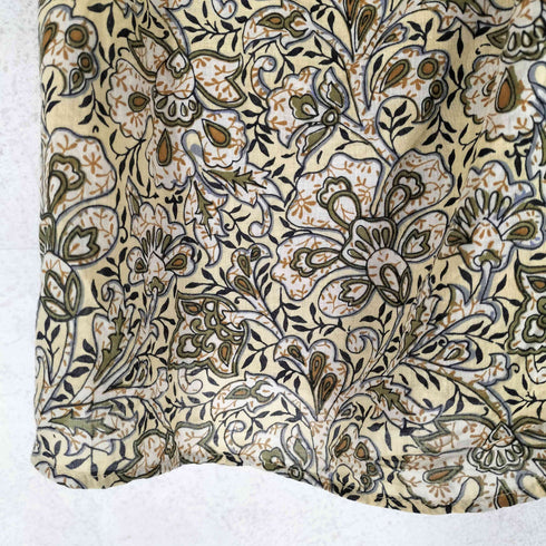 バナナリパブリック BANANA REPUBLIC 花柄 スタンドネックブラウス レディース import:S