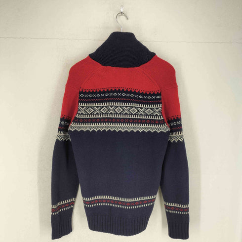 モンキータイム MONKEY TIME ノルディック柄ショールカラーニット メンズ L