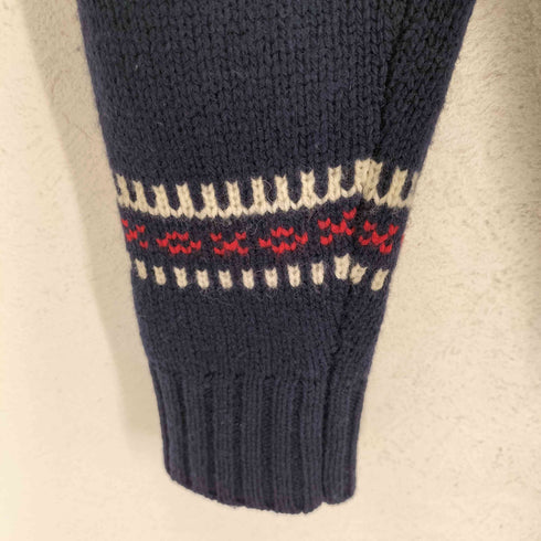 モンキータイム MONKEY TIME ノルディック柄ショールカラーニット メンズ L