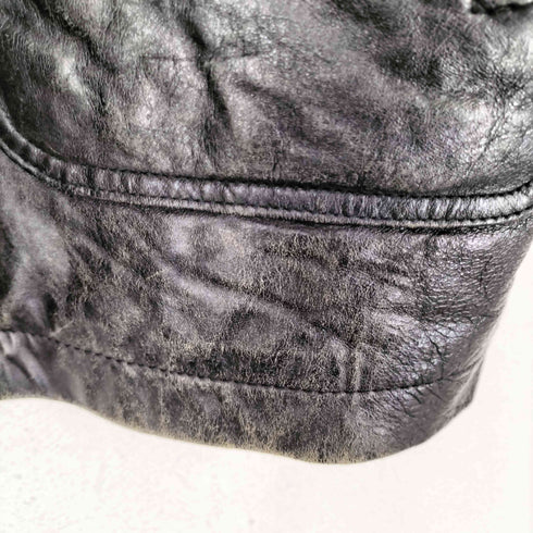BRIGHT LIGHTS lamb leather ラムレザーカーコート メンズ L
