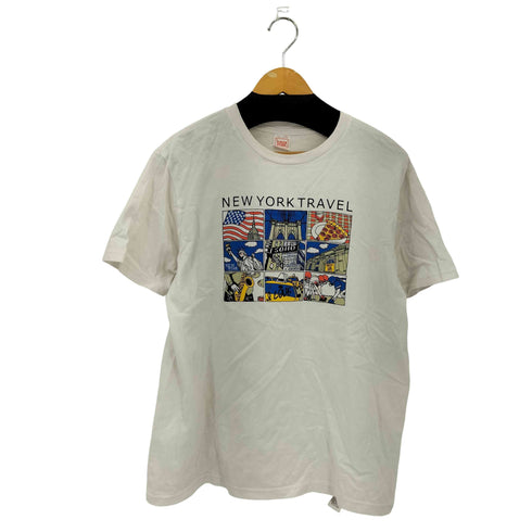 スクリーンスターズ SCREEN STARS NEW YORK TRAVEL フロントプリント 半袖 クルーネックTシャツ メンズ L