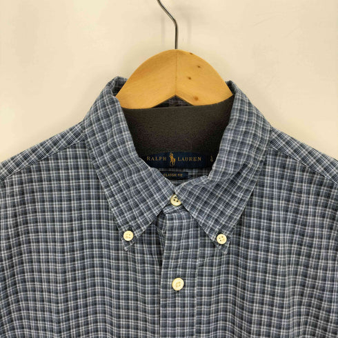 ラルフローレン RALPH LAUREN CLASSIC FIT ポニー刺繍 ボタンダウンチェックシャツ メンズ import:L