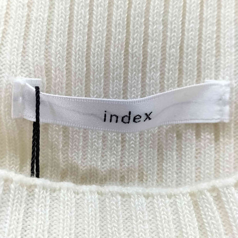 インデックス INDEX ランダムチュールフリルノースリブニット レディース JPN:38