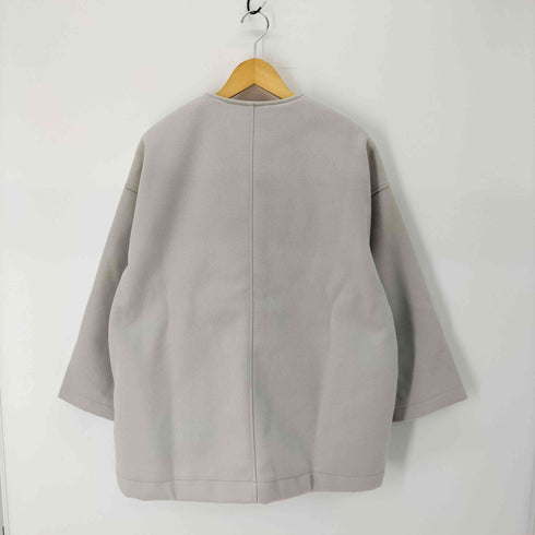 Green Parks 洗えるノーカラーショートコート レディース FREE