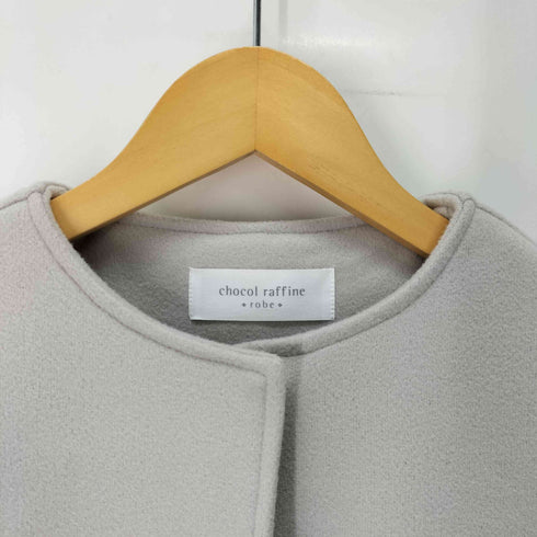 Green Parks 洗えるノーカラーショートコート レディース FREE