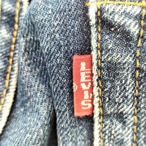 リーバイス Levis 1995年製 USA製 ボタン裏555 バレンシア工場 赤耳 BIG-E 501 ストレートデニム メンズ W33 L36