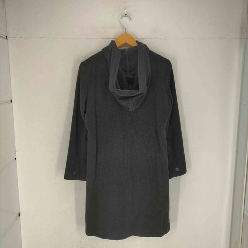 cashmere カシミヤ混比翼フーディーコート レディース 9AR
