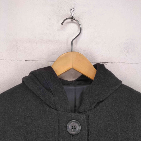 cashmere カシミヤ混比翼フーディーコート レディース 9AR