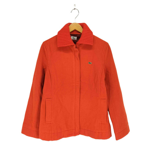 ラコステ LACOSTE ワンポイントウールジップジャケット レディース