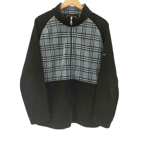 バーバリーブラックレーベル BURBERRY BLACK LABEL 切替 ノバチェック ラグランスリーブ フリースジャケット メンズ 3