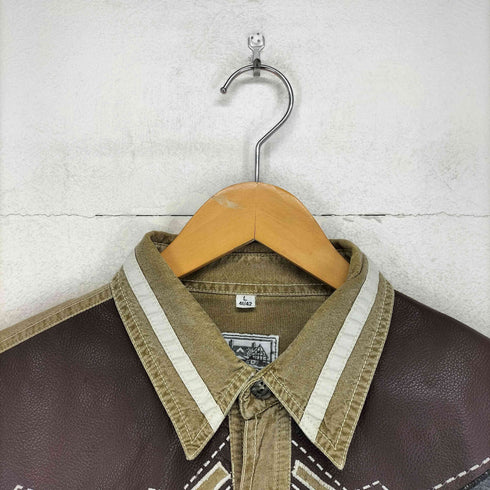 DeSigner's Club 異素材切替カウボーイシャツ メンズ import:L