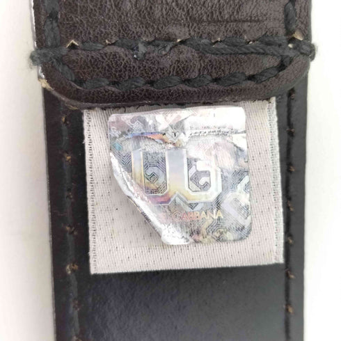 ディーアンドジードルチェアンドガッバーナ D&G DOLCE&GABBANA ロゴバックル レザーベルト レディース