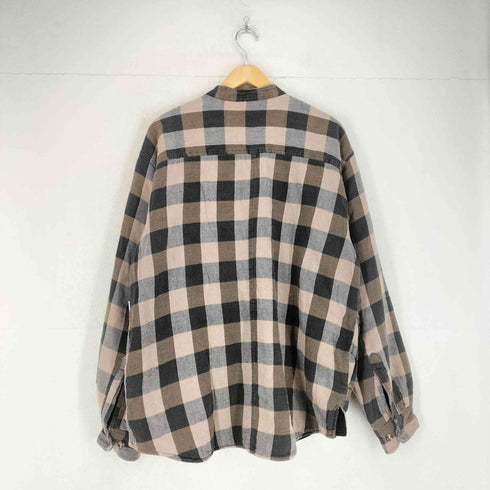 ピューリタン PURITAN 裏ボアチェックバンドカラーネルシャツジャケット メンズ import:L