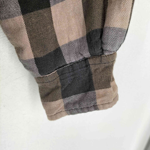 ピューリタン PURITAN 裏ボアチェックバンドカラーネルシャツジャケット メンズ import:L