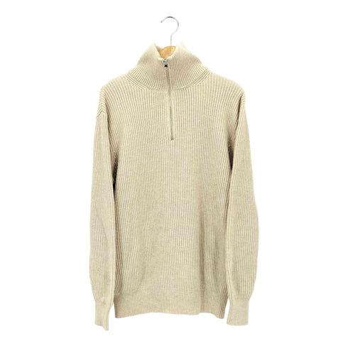 ザラ ZARA ハーフジップ スタンドネック ニットセーター メンズ M