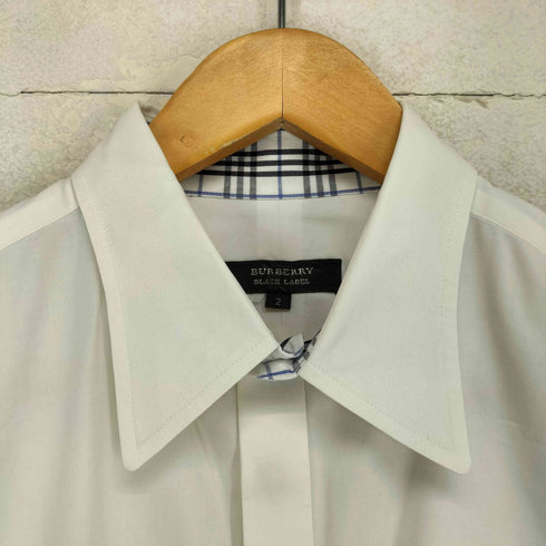 バーバリーブラックレーベル BURBERRY BLACK LABEL ノヴァチェック切替比翼シャツ メンズ JPN:2