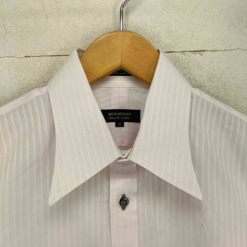バーバリーブラックレーベル BURBERRY BLACK LABEL ストライプボタンシャツ メンズ US:38