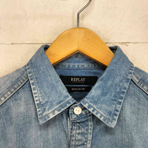 リプレイ REPLAY REGULAR FIT デニムシャツ メンズ import:XS