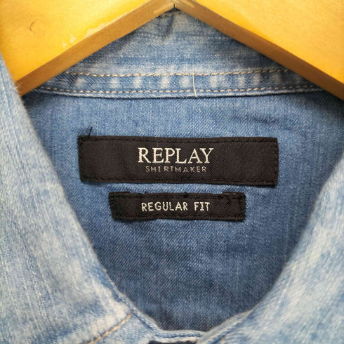 リプレイ REPLAY REGULAR FIT デニムシャツ メンズ import:XS
