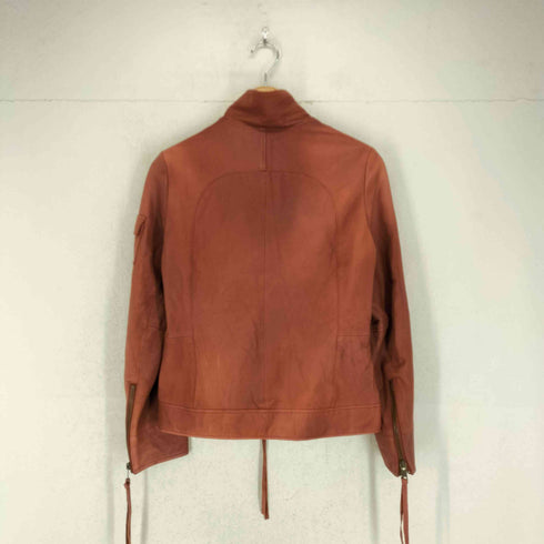 アヴィレックス AVIREX lamb leather ラムレザー シングルライダースレザージャケット レディース