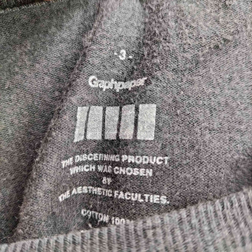 グラフペーパー Graphpaper クルーネック ロングスリーブTシャツ メンズ JPN:3
