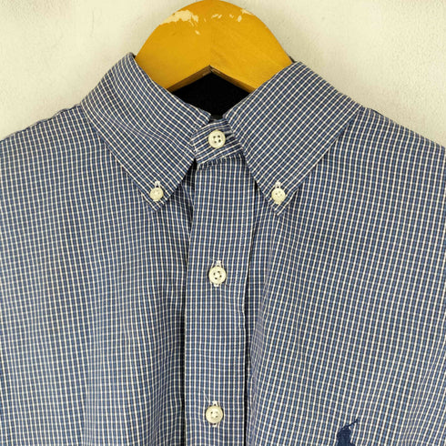ラルフローレン RALPH LAUREN BLAKE スモールポニー刺繍 チェック柄 ボタンダウンシャツ メンズ import:S