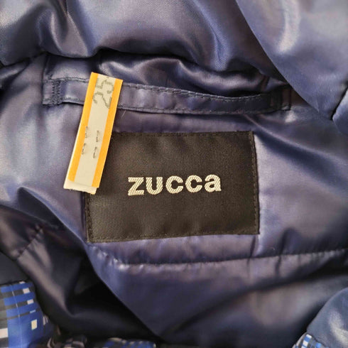 ズッカ ZUCCa デジタルチェックフーデット中綿ジャケット メンズ JPN:M