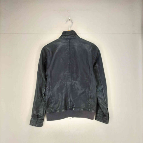 ナノユニバース NANO universe goat leather ゴートレザーシングルレザーブルゾン メンズ JPN:S