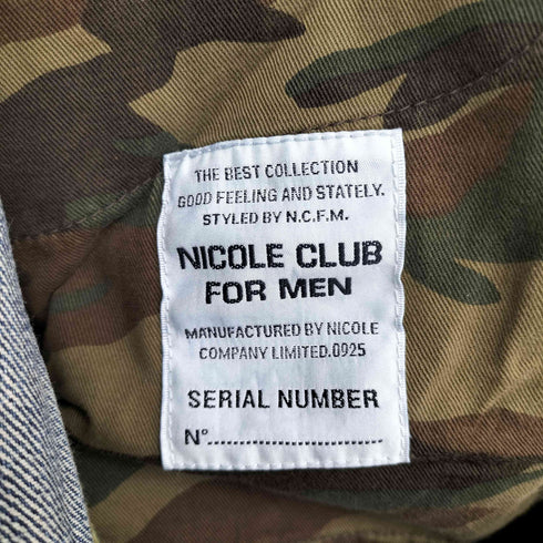 ニコルクラブフォーメン NICOLE CLUB FOR MEN ダメージ加工 デニムパンツ メンズ