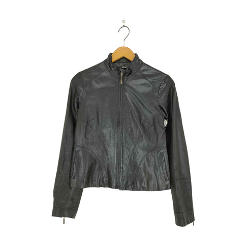 JON WEISER lamb leather ラムレザーシングルレザーブルゾン レディース US:6