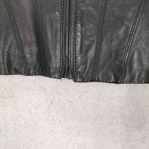 JON WEISER lamb leather ラムレザーシングルレザーブルゾン レディース US:6