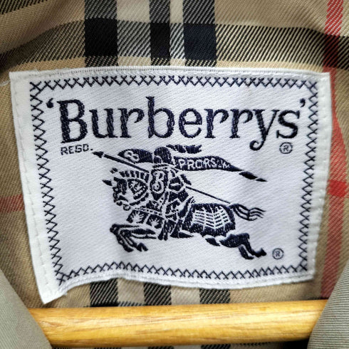 バーバリーズ BURBERRYS 白タグ 裏地 ノバチェック ステンカラーコート レディース JPN:S