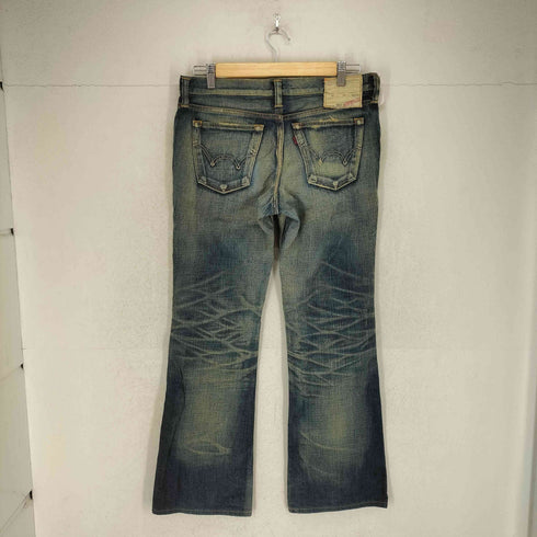 エドウィン EDWIN 503 ダメージ加工 フレアデニムパンツ Y2K レディース JPN:M