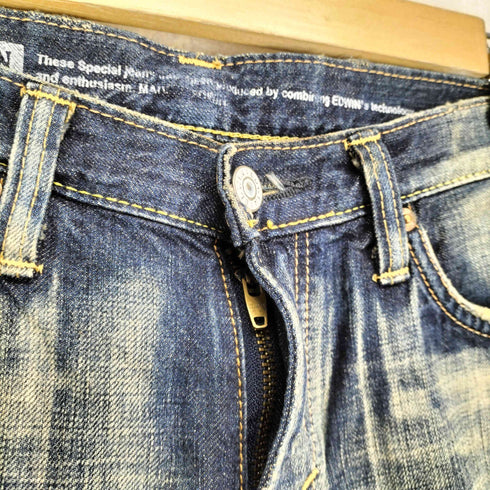エドウィン EDWIN 503 ダメージ加工 フレアデニムパンツ Y2K レディース JPN:M