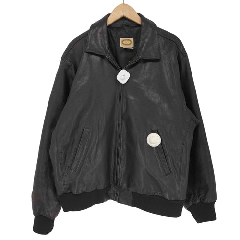 バナナリパブリック BANANA REPUBLIC 80s ジップアップレザージャケット メンズ import:L