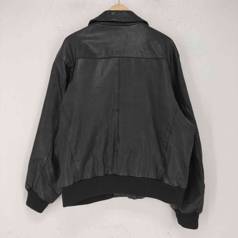バナナリパブリック BANANA REPUBLIC 80s ジップアップレザージャケット メンズ import:L