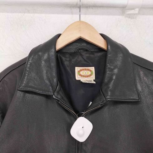 バナナリパブリック BANANA REPUBLIC 80s ジップアップレザージャケット メンズ import:L