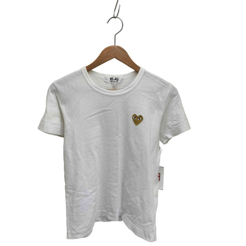 プレイコムデギャルソン PLAY COMME des GARCONS 刺繍ロゴ ハート S/S Tシャツ レディース JPN:L