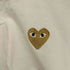 プレイコムデギャルソン PLAY COMME des GARCONS 刺繍ロゴ ハート S/S Tシャツ レディース JPN:L