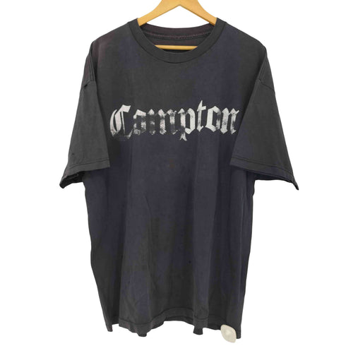 Compton ユーズド加工 クルーネック Tシャツ メンズ