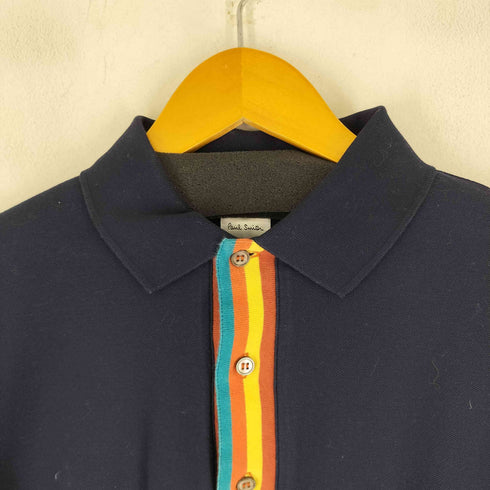 ポールスミス Paul Smith マルチボーダー切り替え S/S ポロシャツ メンズ JPN:M