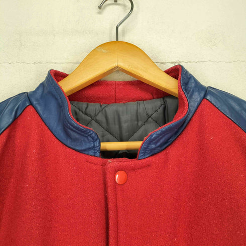 creations jean leon inc 47RICHELIEU 袖レザーワッペンスタジャン アワードジャケット メンズ
