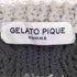 ジェラートピケオム Gelato Pique Homme ボーダー柄ケーブルニットカーディガン レディース M