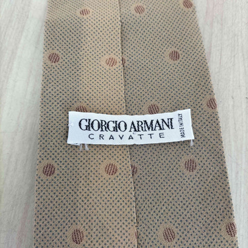 ジョルジオアルマーニ Giorgio Armani CRVATTE ドット柄シルクネクタイ メンズ