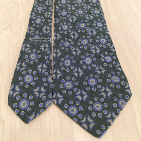 ジョルジオアルマーニ Giorgio Armani イタリア製 総柄シルクネクタイ メンズ