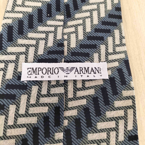 エンポリオアルマーニ EMPORIO ARMANI 総柄シルクネクタイ メンズ