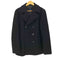 バーバリーブルーレーベル BURBERRY BLUE LABEL ウール ナイロン 裏地チェック ミドル丈 Pコート メンズ import:L