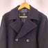 バーバリーブルーレーベル BURBERRY BLUE LABEL ウール ナイロン 裏地チェック ミドル丈 Pコート メンズ import:L